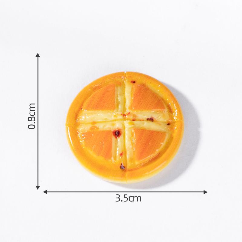 微景观创意美味披萨食玩 DIY奶油胶发夹装饰品配件微缩迷你小摆件
