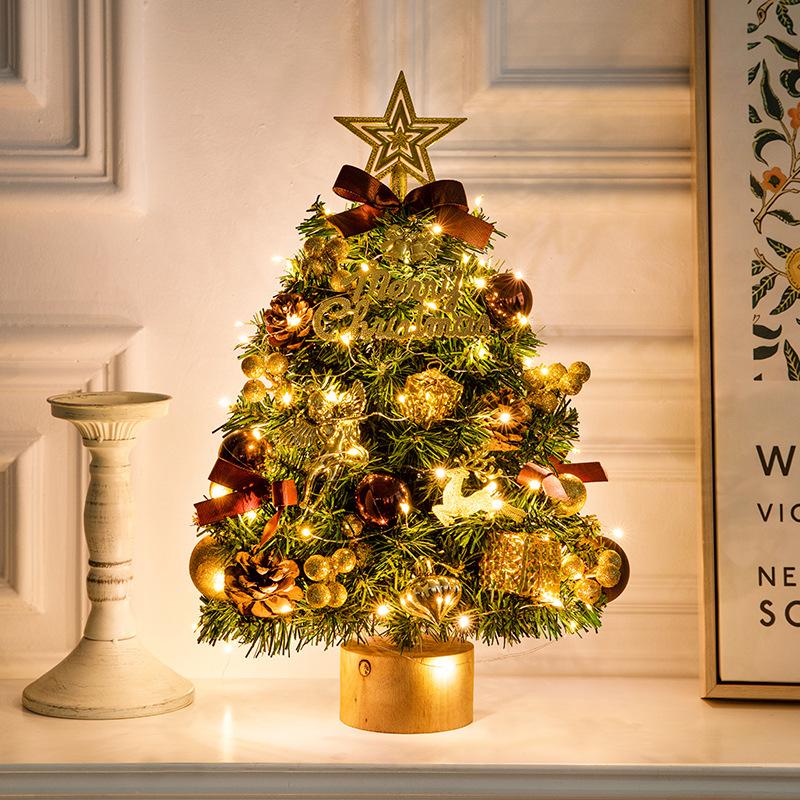 Cây thông Noel mini màu đỏ, kiểu gốc cây, mới 2024. Phụ kiện DIY trang trí Giáng Sinh, lý tưởng cho bàn và không gian lễ hội.
