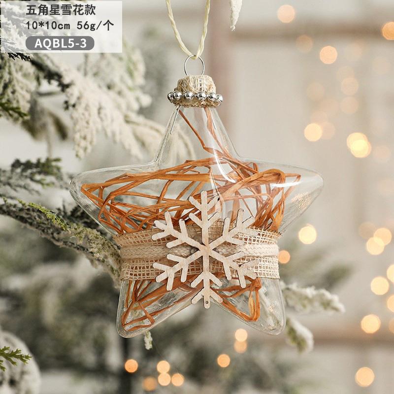 Trang trí Noel: Bóng thủy tinh khắc họa người tuyết dễ thương