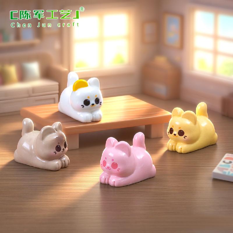微景观创意可爱Q萌小猫萌粒公仔DIY装饰品配件迷你车载桌面小摆件