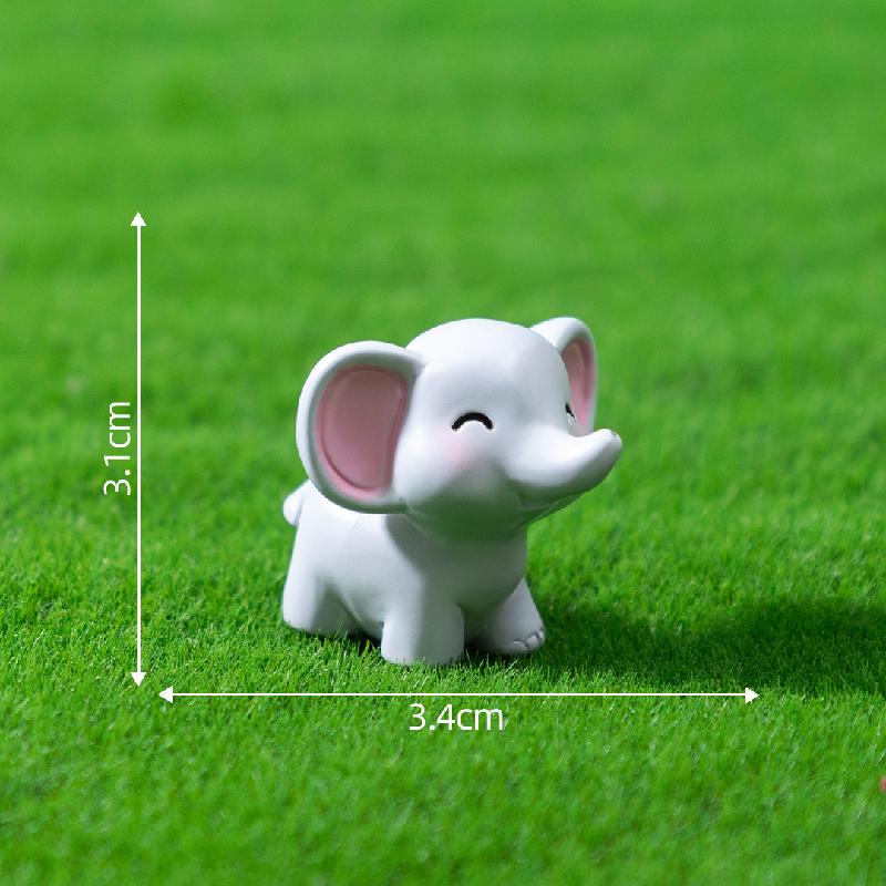 Tiểu cảnh voi đáng yêu, phụ kiện trang trí bàn làm việc (ZC-265)