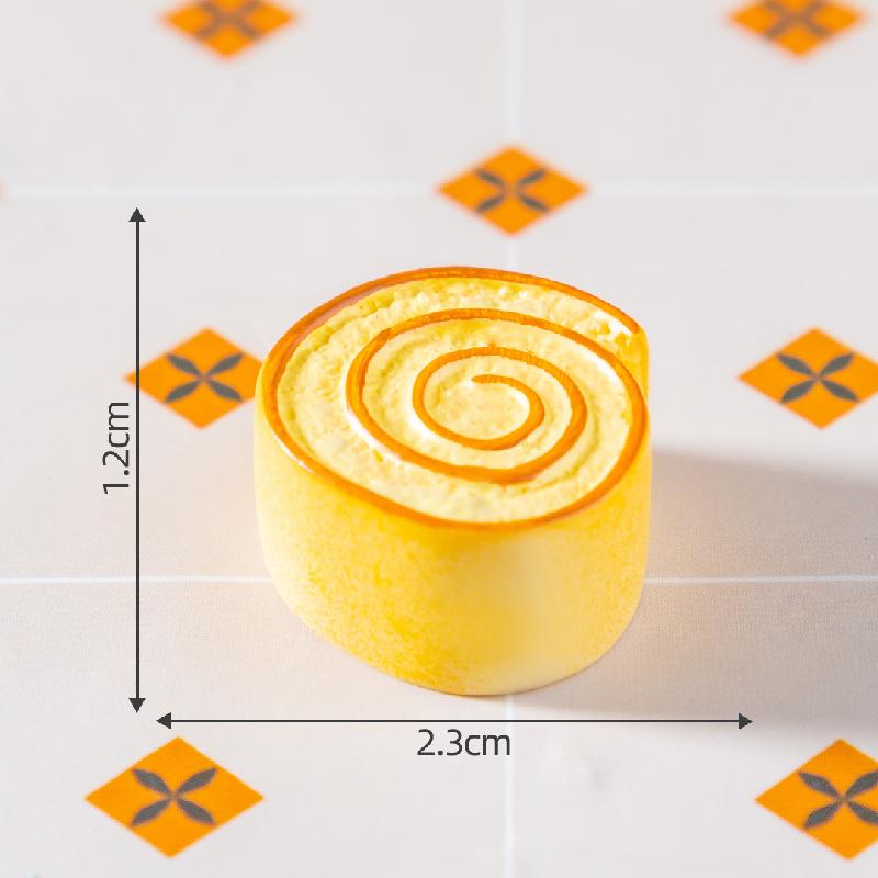 微景观创意瑞士卷面包食玩 DIY奶油胶冰箱贴装饰品配件迷你小摆件