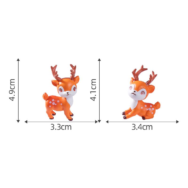 Tiểu cảnh hươu mai đáng yêu, búp bê DIY, sân vườn tiểu cảnh mini bàn nhỏ xinh (ZC-505)