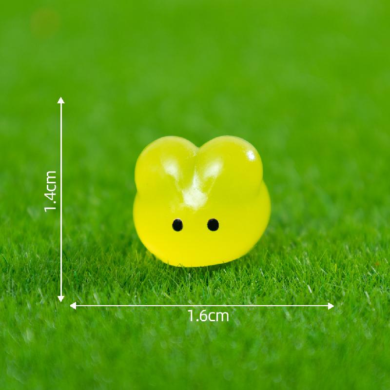微景观创意可爱夜光小兔子萌粒公仔 DIY装饰品配件迷你桌面小摆件