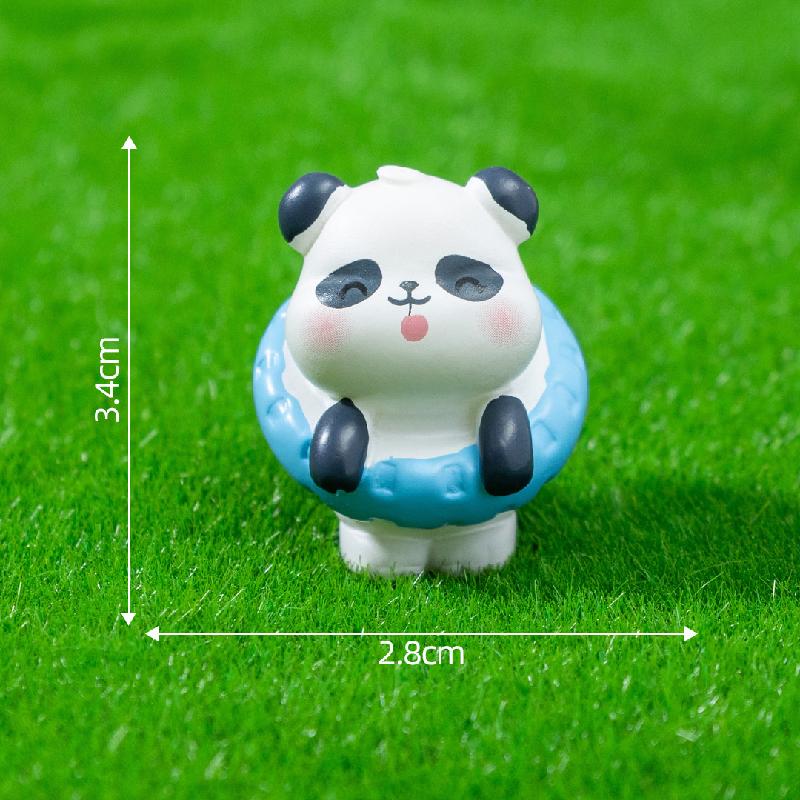 Tiểu cảnh gấu trúc dễ thương, trang trí tre và măng mini (ZC-59)