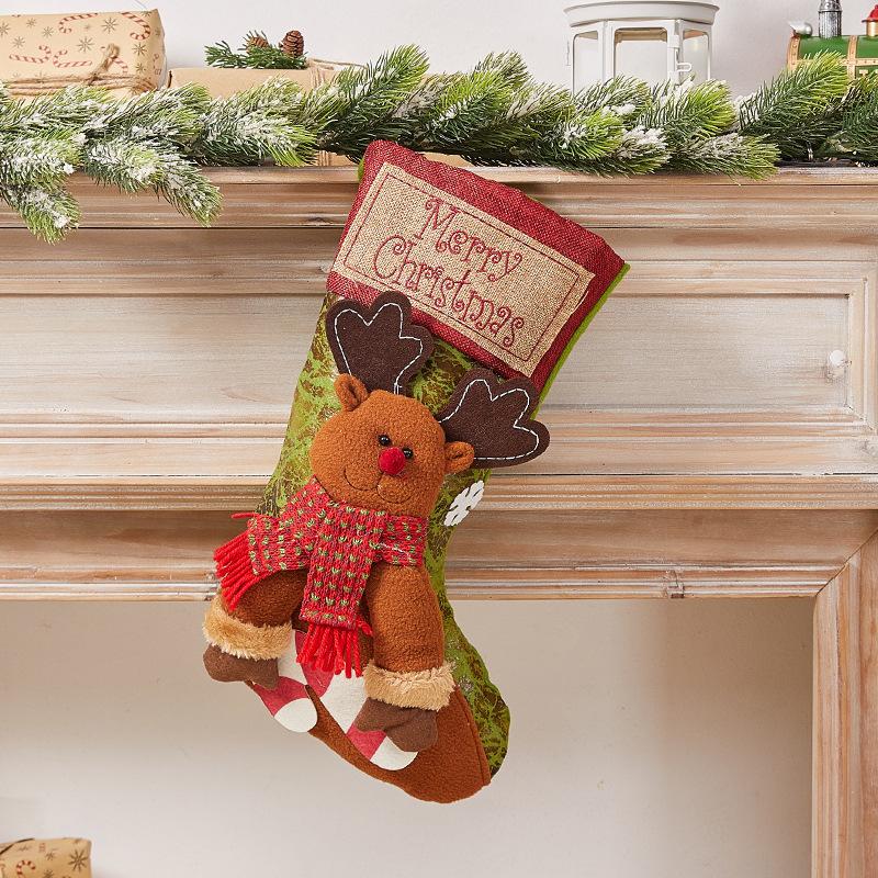 Túi quà Giáng Sinh: tất Giáng Sinh trang trí, túi quà, quà tặng, treo cây thông Noel, bao đựng kẹo.