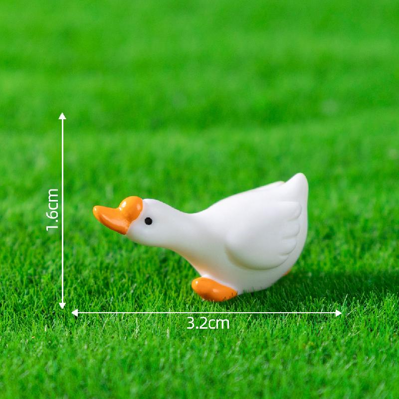 微景观创意可爱动物小猫咪小黄鸭公仔 DIY装饰品挂配件迷你小摆件