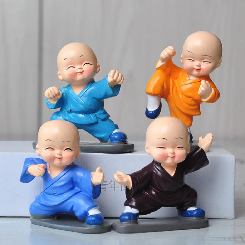 Tượng hòa thượng Kung Fu mini trang trí xe sáng tạo (BS-36)