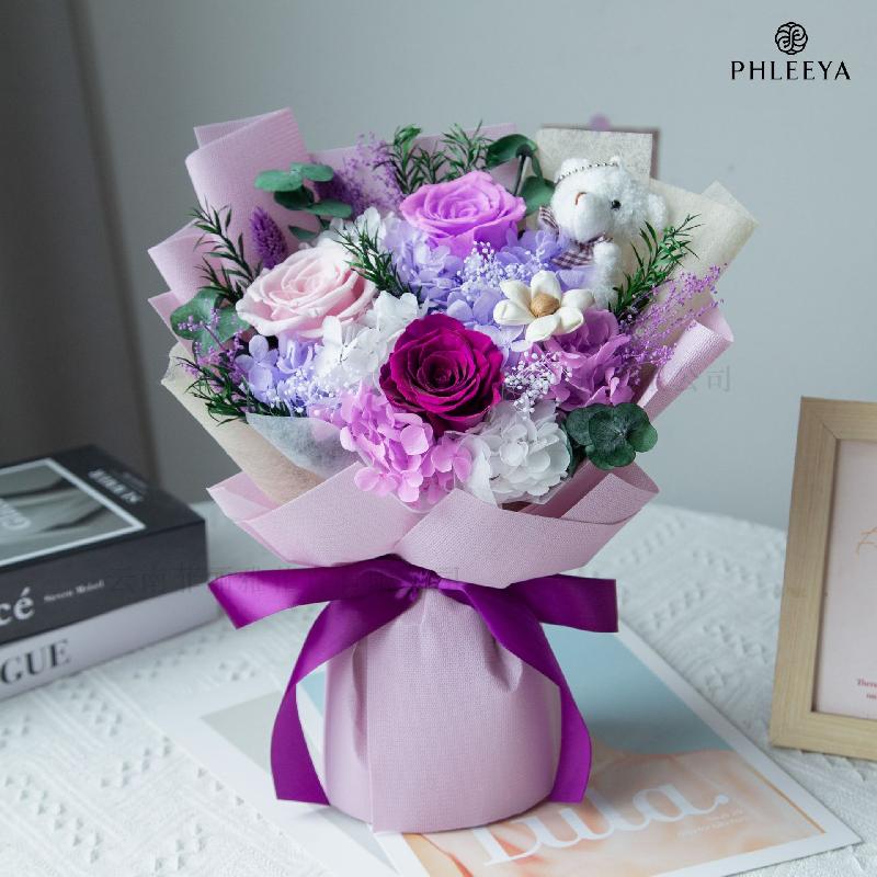 Bó hoa hồng vĩnh cửu quà tặng sinh nhật Valentine Ngày của Mẹ (HK-17)