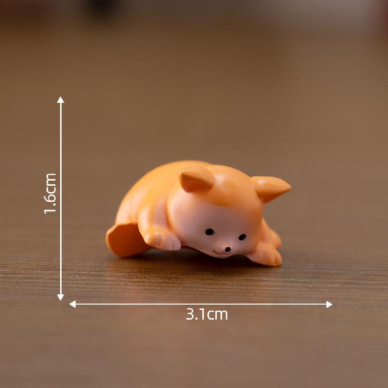 微景观创意可爱小猪乌龟趴趴小动物公仔 DIY装饰品配件迷你小摆件