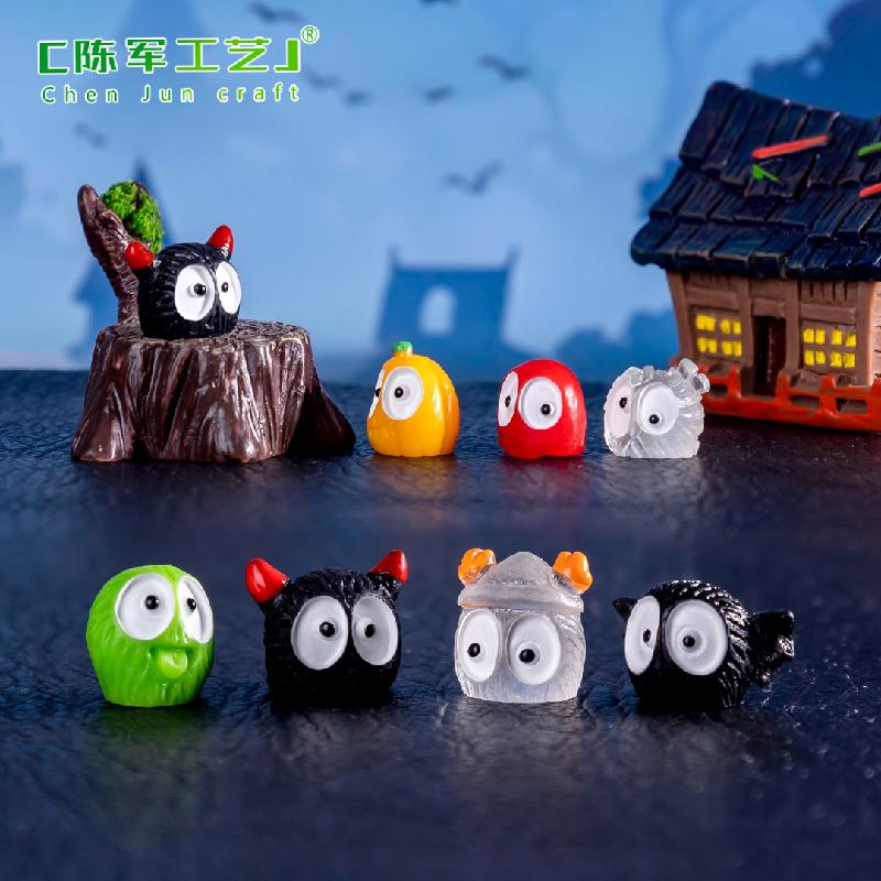 Đèn lồng bí ngô phát sáng mini - phụ kiện trang trí DIY, tạo cảnh quan Halloween cho mô hình thu nhỏ xuất khẩu (ZC-1378)