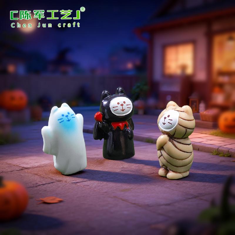 Mèo quỷ Halloween mini trang trí (PK-724)