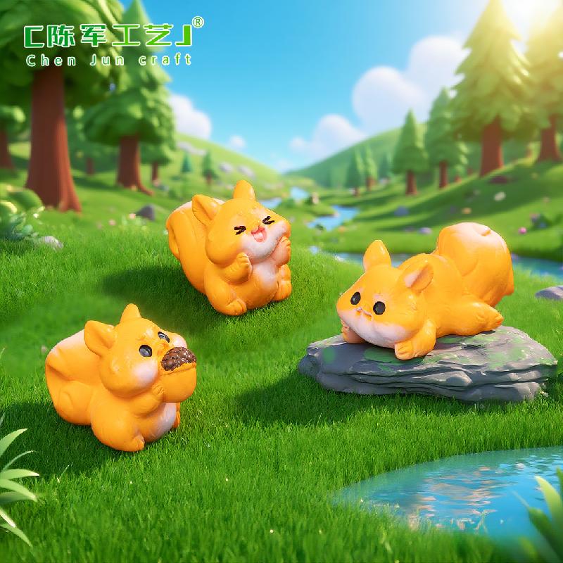 Sóc đáng yêu mini trang trí tiểu cảnh (PK-732)