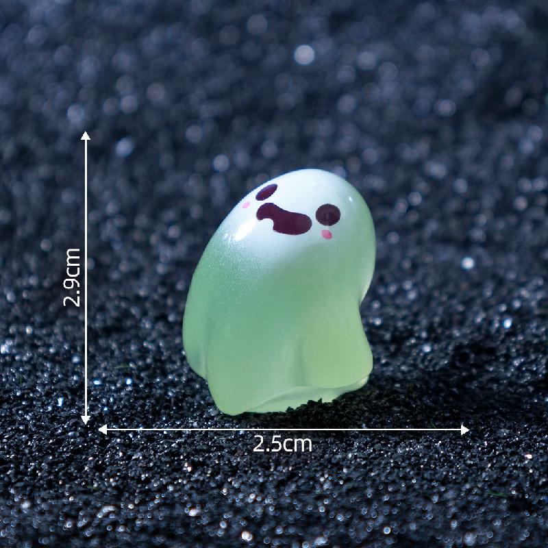 Tiểu cảnh ma nhỏ phát sáng, Halloween DIY, phụ kiện resin tiểu cảnh mini (ZC-568)
