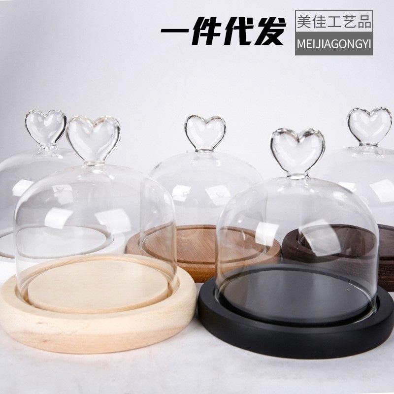 Chụp Thuỷ Tinh Hình Trụ Núm Trái Tim (MJA-14)