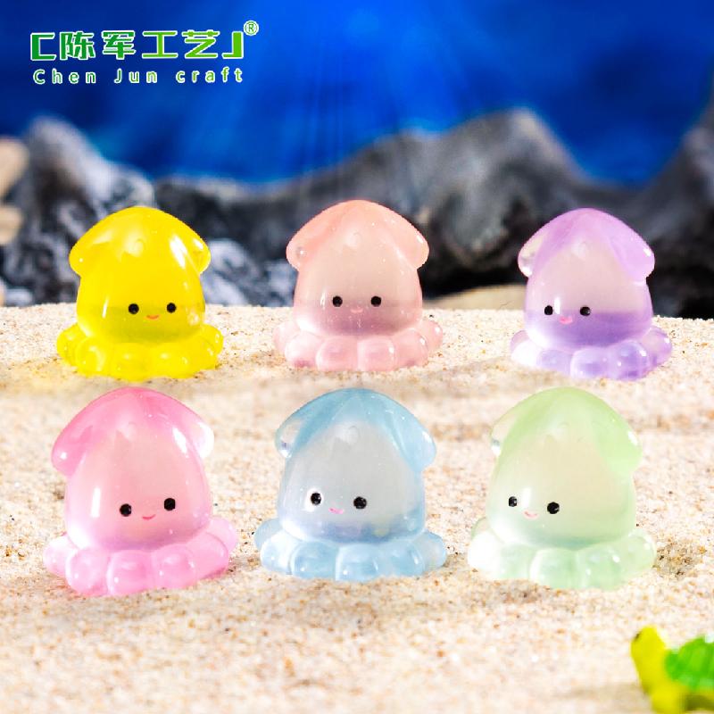 Mực phát sáng – Mô hình mực mini, trang trí bể cá, tiểu cảnh (M-1019)