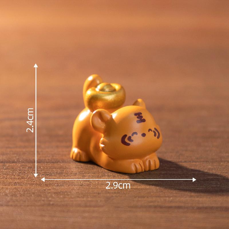 微景观创意十二生肖元宝萌粒公仔 DIY装饰配件迷你车载桌面小摆件