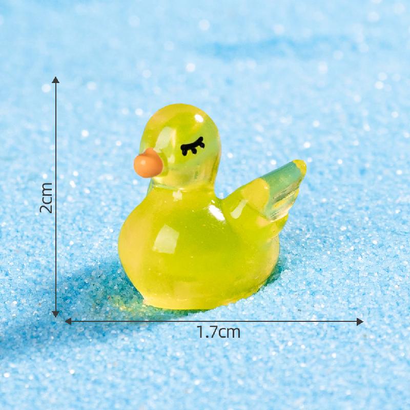 跨境新品微景观创意夜光天鹅萌粒盲袋 DIY装饰品挂配件迷你小摆件