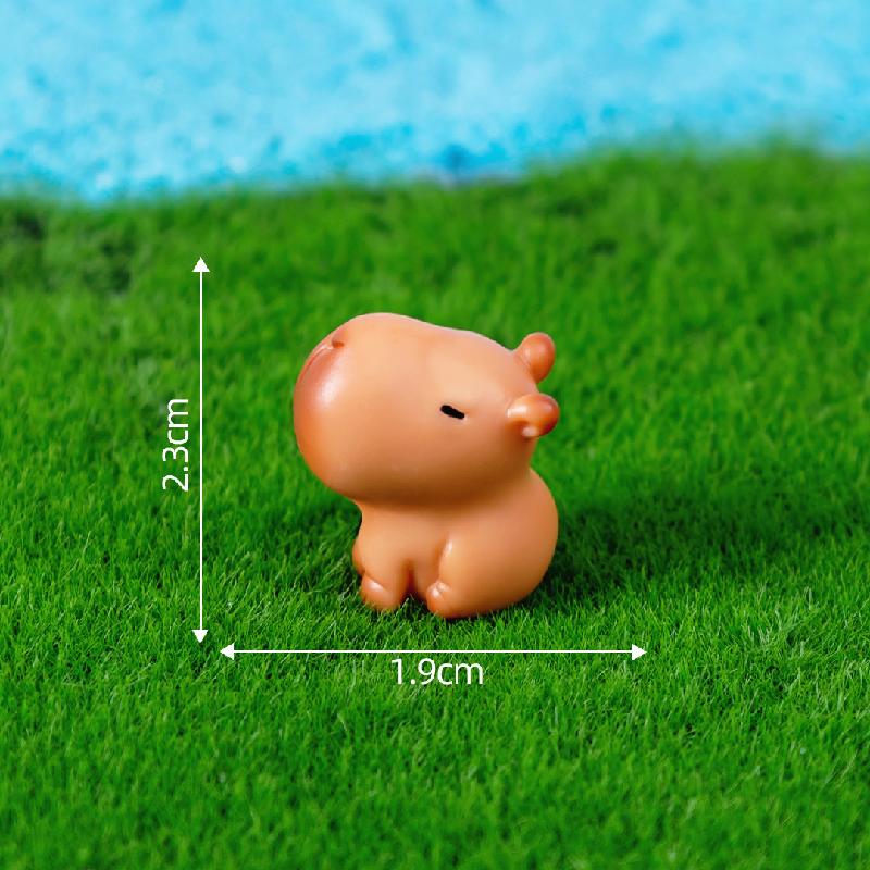 Mô hình chuột lang Capybara mini dễ thương, trang trí xe và bàn (ZC-1084)