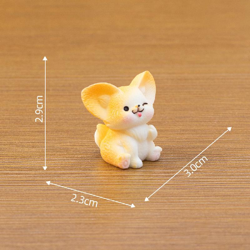 Tiểu cảnh cáo tai dài, 12 kiểu, trang trí cây cảnh mini (ZC-206)