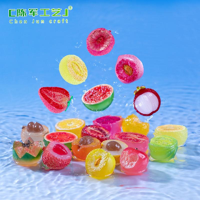 微景观创意夜光半切水果西瓜火龙果萌粒 DIY装饰品配件迷你小摆件