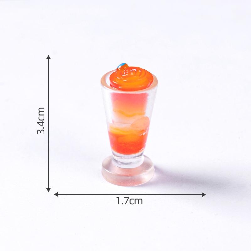 微景观创意仿真饮料冰沙食玩 DIY装饰品盲袋挂配件迷你微缩小摆件