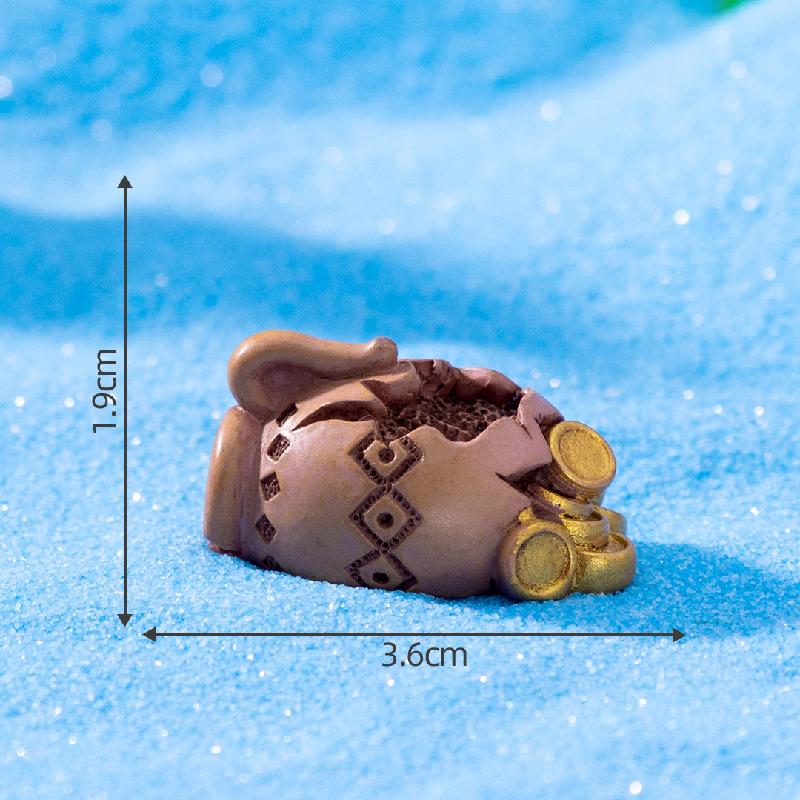 微景观创意金币海底沉物宝藏系列 鱼缸造景DIY装饰品挂配件小摆件