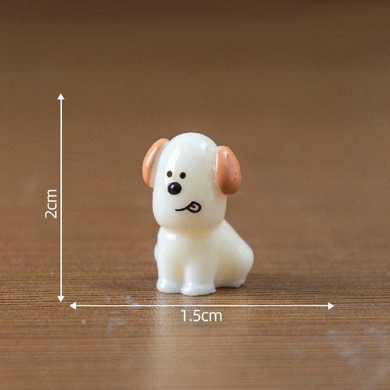 Tiểu cảnh cún con dễ thương, búp bê DIY, phụ kiện xe hơi bàn tiểu cảnh mini (ZC-501)