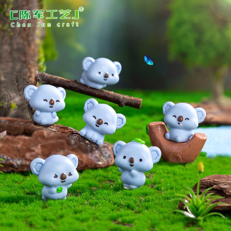 跨境外贸微景观创意可爱考拉园艺造景 DIY装饰配件迷你桌面小摆件