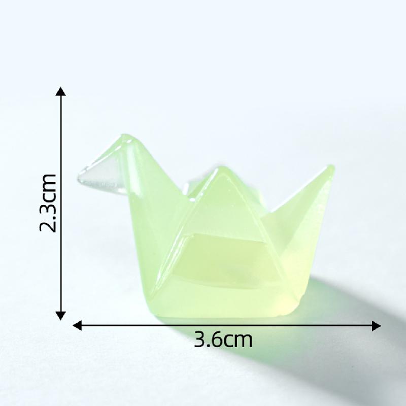 微景观创意可爱夜光千纸鹤盲袋 DIY装饰品配件迷你桌面手工小摆件