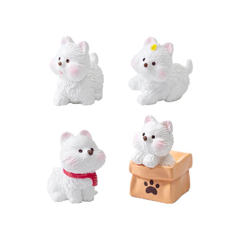 Chó Westie Chạy Bộ Mini Trang Trí (PK-162)
