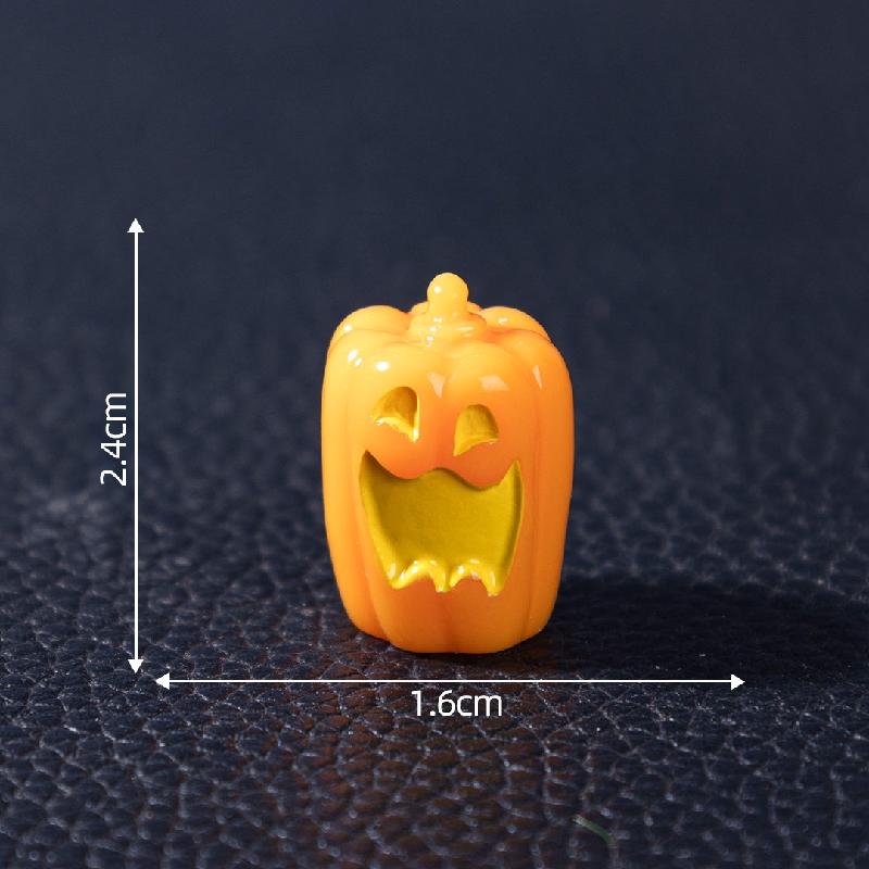 跨境外贸微景观创意万圣节幽灵南瓜萌粒 DIY装饰品配件迷你小摆件