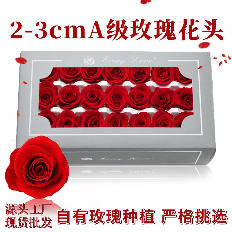 Hoa hồng vĩnh cửu 2–3cm 21 bông DIY bó hoa quà tặng hoa khô (HK-2)