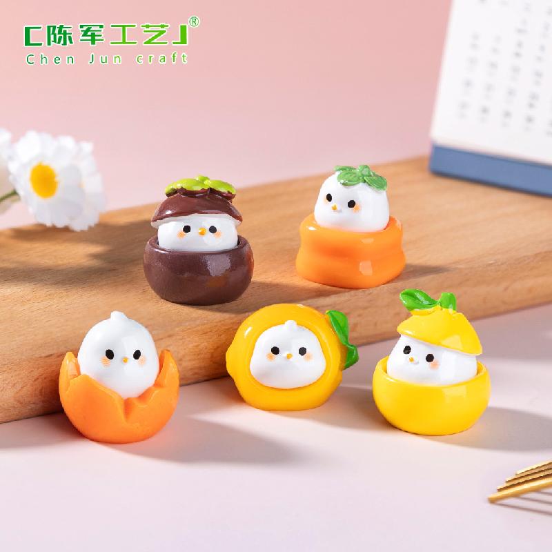 微景观创意可爱水果啾山竹香蕉萌粒食玩 DIY装饰品配件迷你小摆件