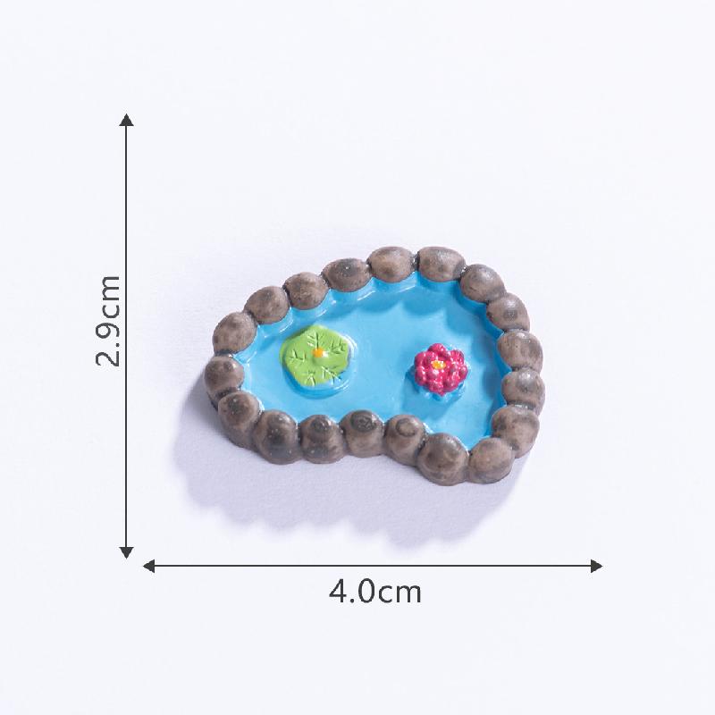 苔藓微景观创意仿真水池塔楼园艺造景 DIY装饰配件微缩迷你小摆件