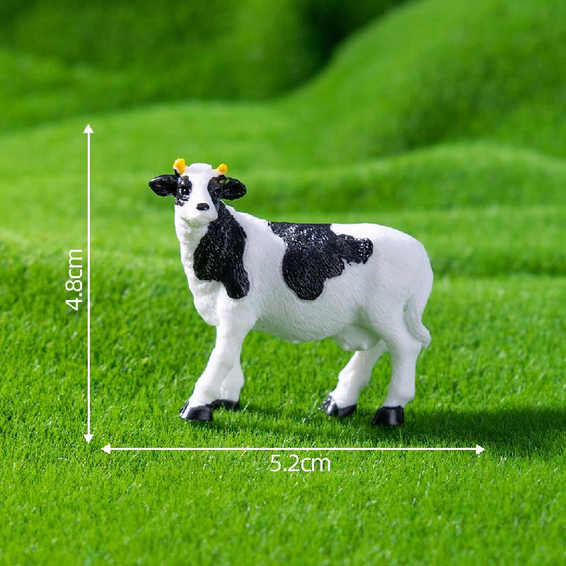 微景观创意田园小牛小羊农夫农场造景 DIY装饰配件迷你微缩小摆件