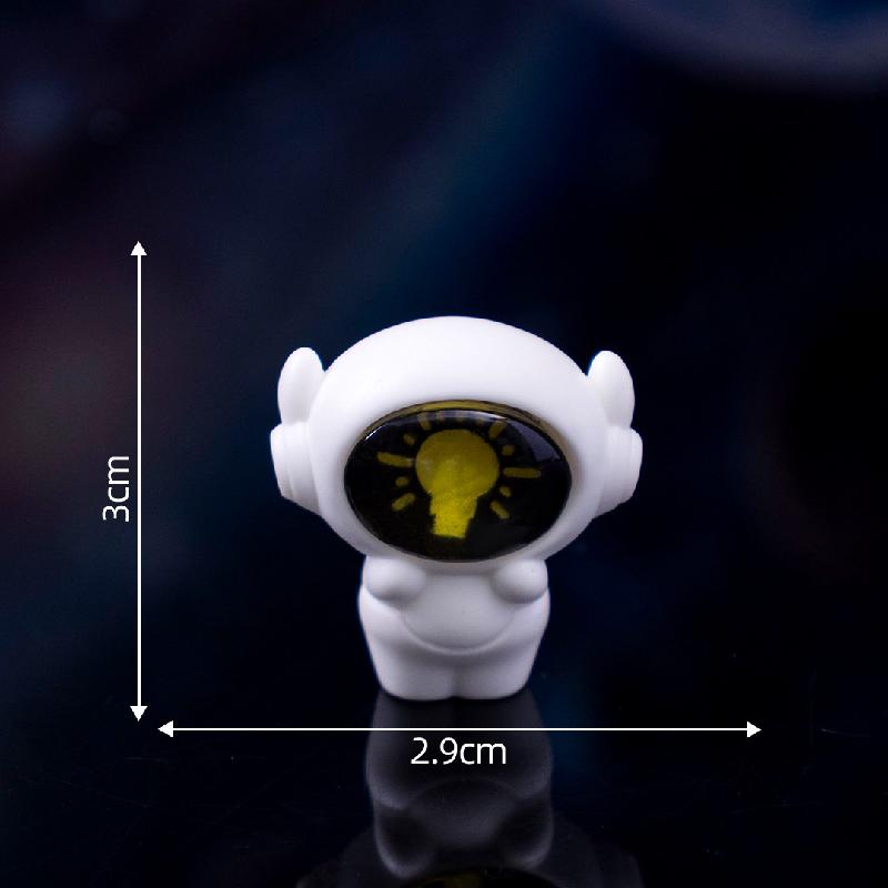 微景观创意表情太空宇航员机器人萌粒 DIY装饰品挂配件迷你小摆件