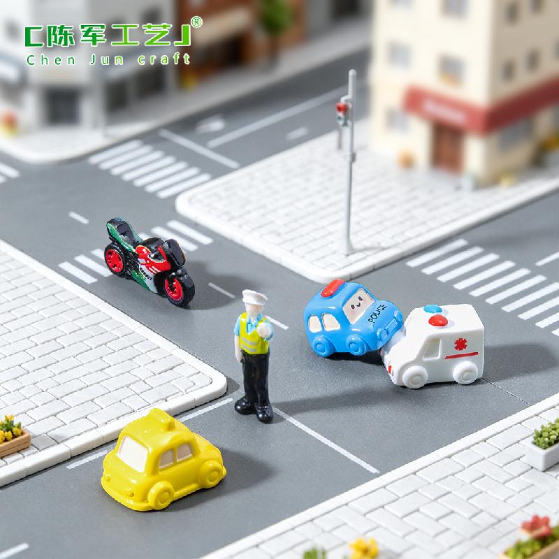 Mô hình xe mô tô xe cứu thương cảnh sát mini (PK-690)