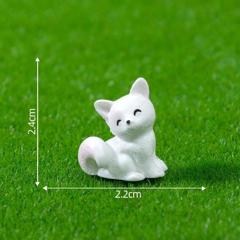 Tiểu cảnh rừng động vật, thỏ, vịt, cáo, gà trang trí mini (ZC-166)