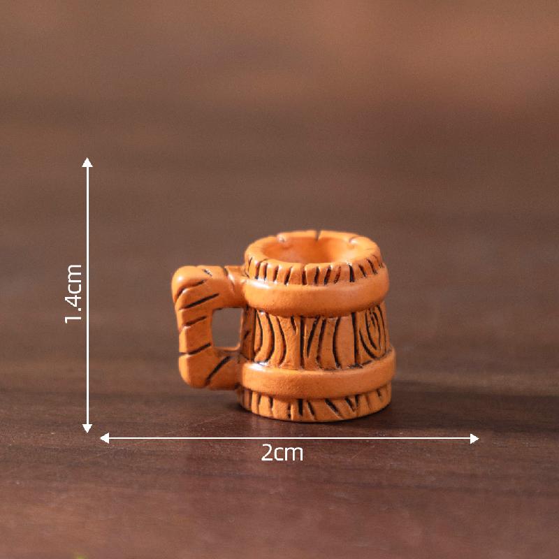 微景观创意仿真桃花酿黄酒酒具娃屋 DIY装饰品配件迷你微缩小摆件