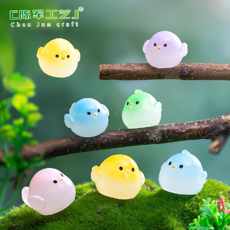 跨境微景观创意大号云雀小鸡萌粒园艺造景 DIY装饰配件迷你小摆件