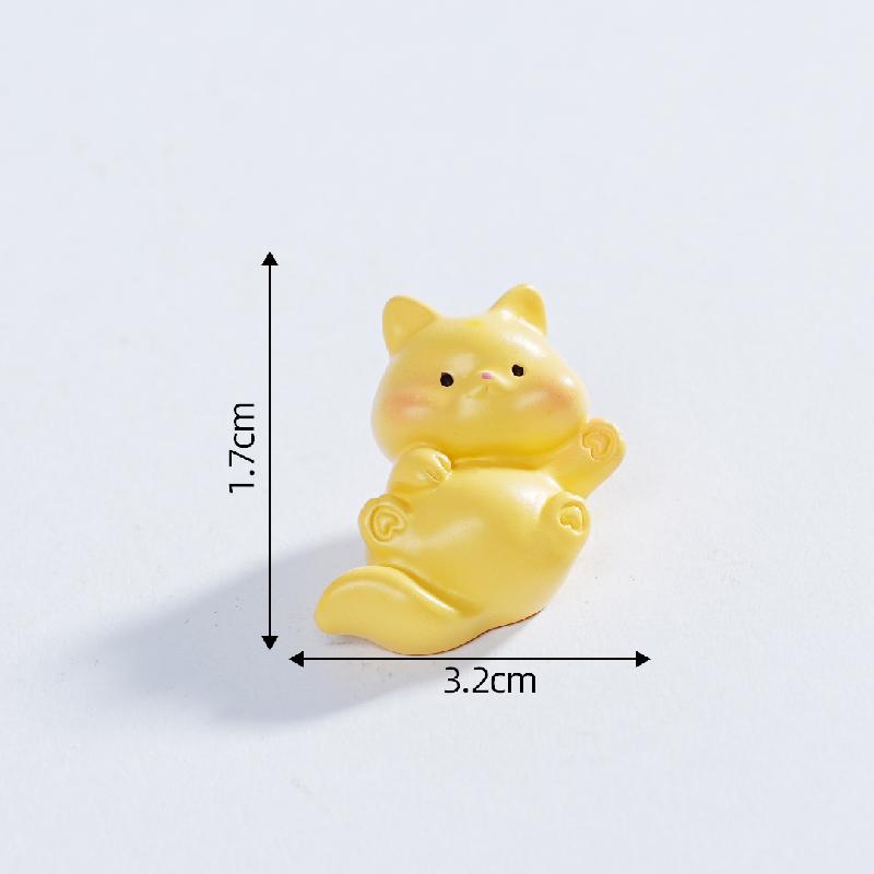 微景观创意迷你小猫娃娃屋 DIY装饰品挂配件迷你汽车载桌面小摆件