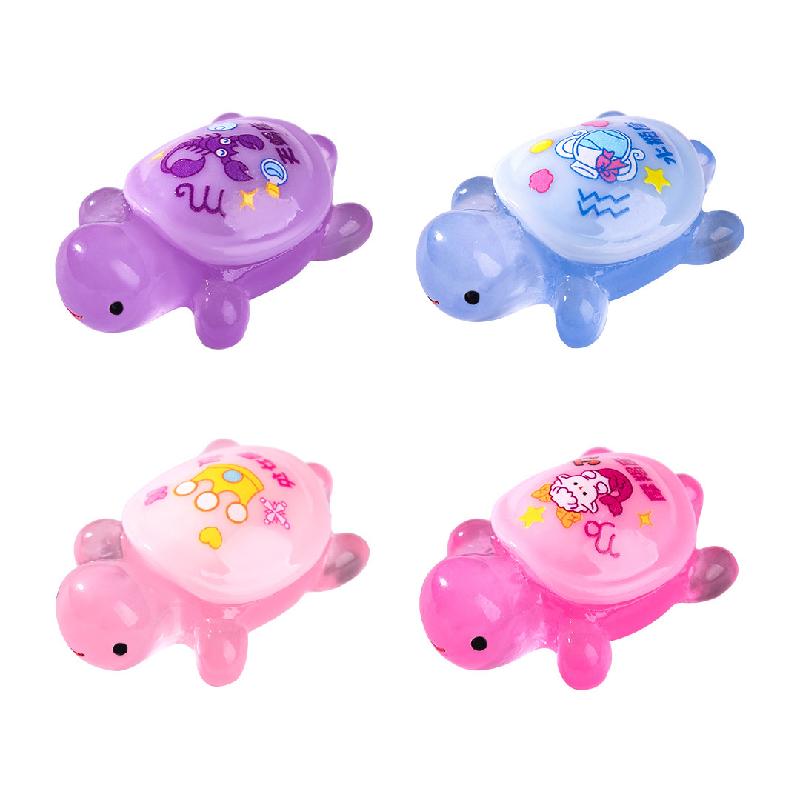 微景观创意夜光十二星座小乌龟公仔盲袋 DIY装饰品配件迷你小摆件