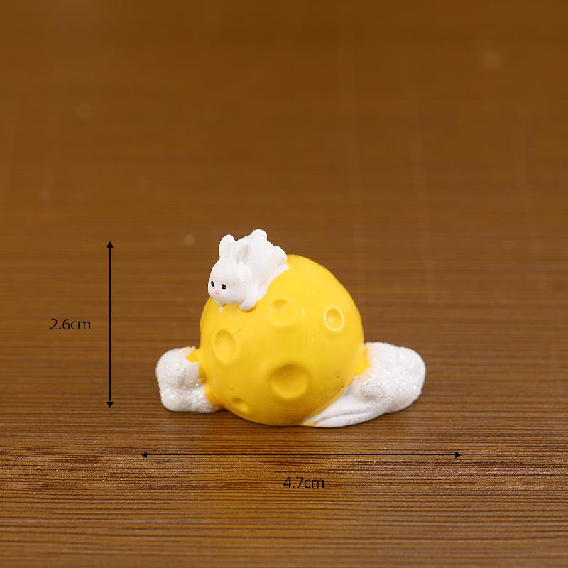 Thỏ trăng Trung thu dễ thương DIY trang trí tiểu cảnh (ZC-644)