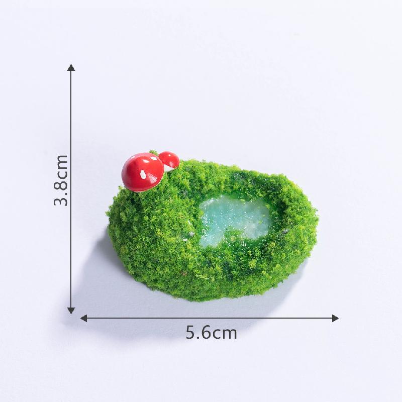 苔藓微景观创意仿真水池塔楼园艺造景 DIY装饰配件微缩迷你小摆件