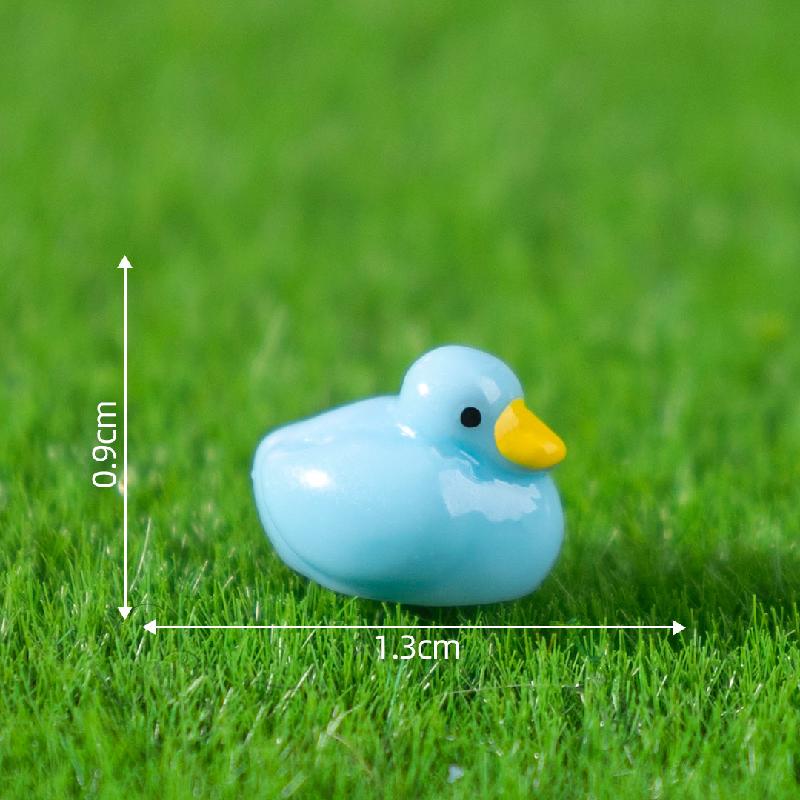 跨境新品微景观创意小鸭子公仔萌粒 DIY装饰品配件迷你树脂小摆件