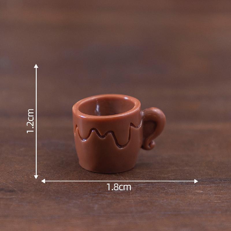 微景观创意多彩杯子茶壶娃娃屋 DIY装饰品配件迷你树脂桌面小摆件