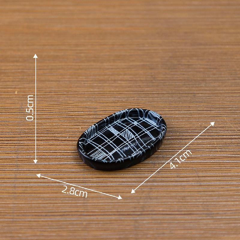 Đĩa Hoa Văn Kẻ Ô Mini Nhà Búp Bê DIY (PK-832)