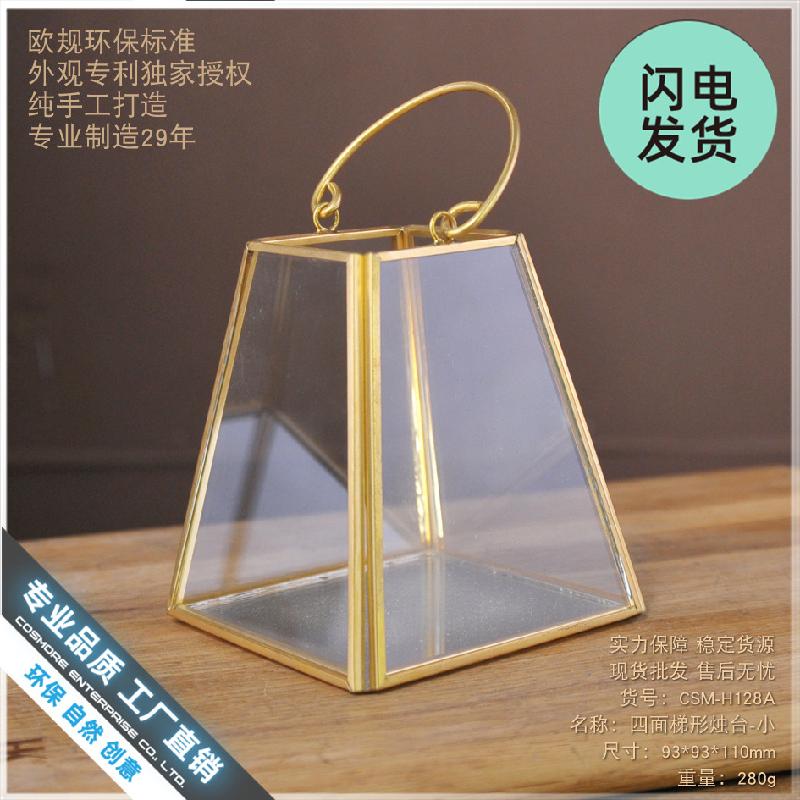 Đèn lồng kính mini hình thang trang trí (DG-115)