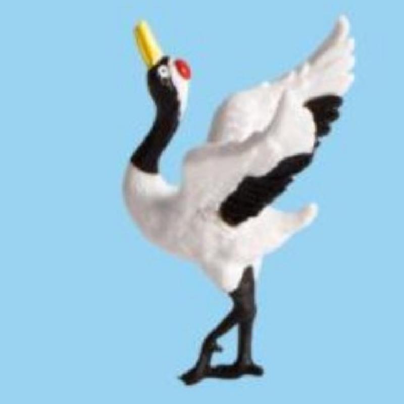 Tiểu cảnh sếu đầu đỏ, trang trí chậu cây mini DIY (ZC-237)